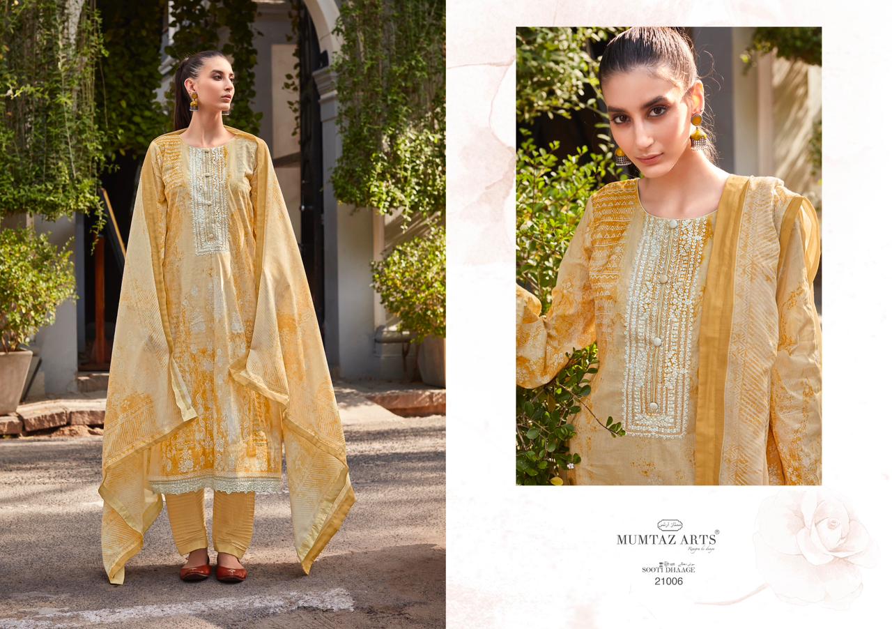 Mumtaz Sooti Dhaage Casual Wear Wholesale Dress Material Catalog